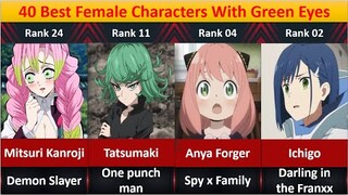 Ranked, The 40 Best Female Anime Characters With Green Eyes