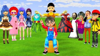 Scary Teacher 3D vs Squid Game Choose Princess Outfit Squid Game Doll Nice or Error 5 Time Challenge