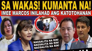 SAWAKAS KUMANTA NA SEN IMEE VPSARA NILABAS LAHAT NG BAHO TAMBA AT GOMEZ NA-SHOCKED REACTION V