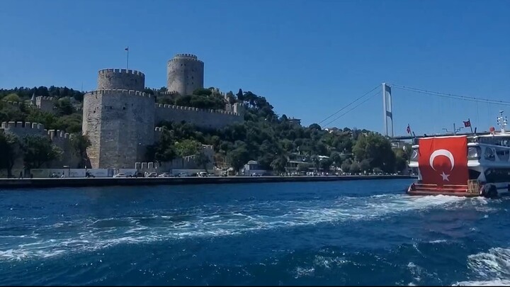 Mighty Rumeli Fortress, built in just 4 months in 1452 to conquer Istanbul! 🏰⚔️✨
