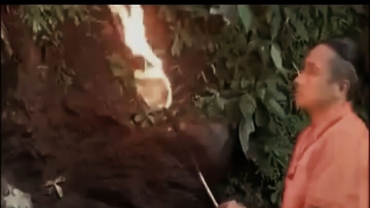 why test caves with fire