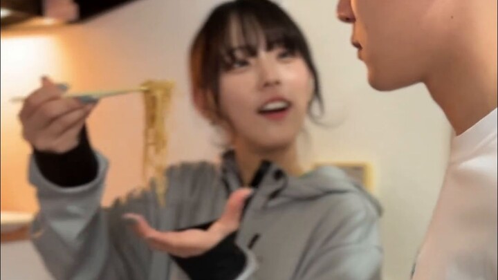 Fed fried noodles by a senior in my university club