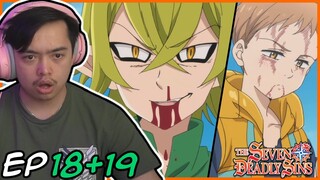 KING VS HELBRAM!! Helbram's TRUE form / Seven Deadly Sins Episode 18 and 19 Reaction