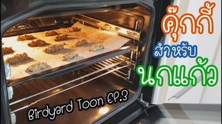 รีวิวนกแก้ว : คุ๊กกี้สำหรับนกแก้ว birdyard Cooking EP.68 X Birdyard Toon EP.3