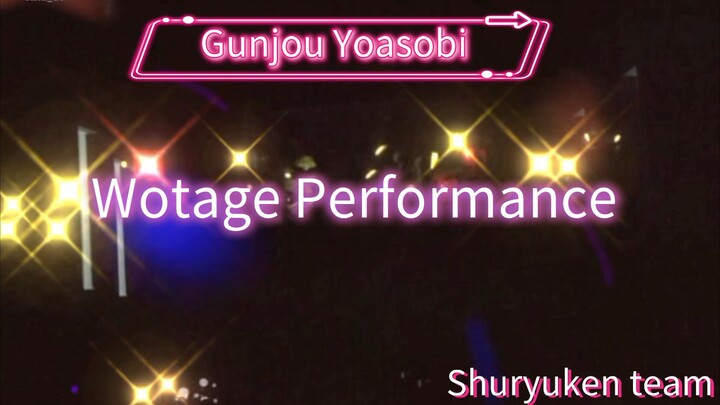 Gunjou Yoasobi versi silat cahaya (Wotage) penampilan dari team shuryuken full diamond Effect