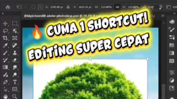 tutorial cepat Photoshop,