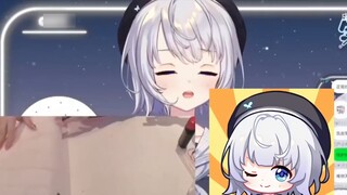 Sakura girl practiced writing calligraphy, and as expected, she spilled the ink and was so anxious t