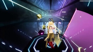 Beat Saber dengan lagu "Victory"