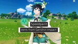 [Speedpaint] Venti si Archon Anemo dari Genshin Impact