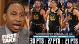 First Take | Stephen A. reacts Steph Curry, JP3 combine 57 PTS, Warriors DOMINATE Grizzlies game 3