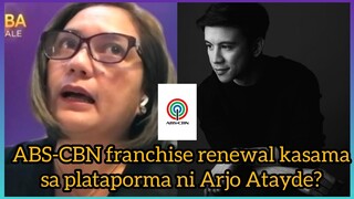 Sylvia naikwento ang plataporma ni Arjo Atayde at kasama dito ang franchise renewal ng ABS-CBN!