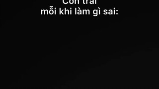 Con trai mỗi khi làm gì sai #haihuoc#hài#tt