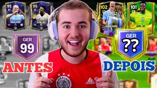 TRANSFORMEI O TIME DO INSCRITO🔥REALIZEI O SONHO DELE NO FC MOBILE 24