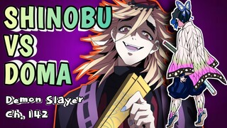 Shinobu vs Doma part 2 - infinity castle - demon slayer chapter 142 tagalog