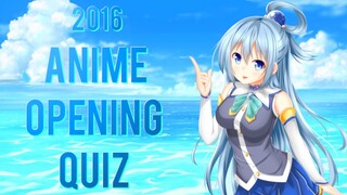 Anime Opening Quiz (2016 Edition) - 60 Openings