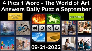 4 Pics 1 Word - The World of Art - 21 September 2022 - Answer Daily Puzzle + Bonus Puzzle