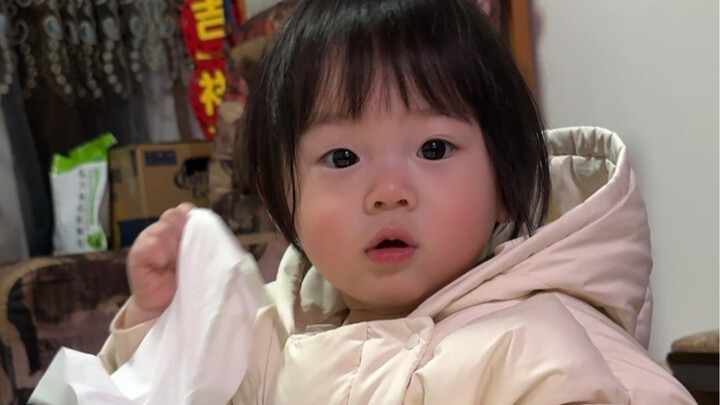 【ถ่ายเล่น】เจ้าหนูนักดึงกระดาษทิชชู่สุดเจ้าเล่ห์