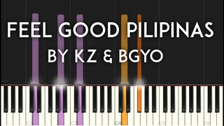 Feel Good Pilipinas by KZ & BGYO (ABS-CBN Station ID 2021) synthesia piano tutorial free sheet music