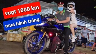 Cặp đôi chạy mô tô vượt hơn 1000 km từ Hà Nội vào Sài Gòn mua bánh tráng trộn DIVA Cát Thy