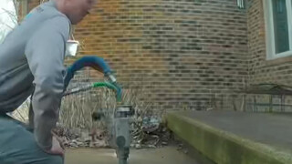 Ground foam filling and leveling