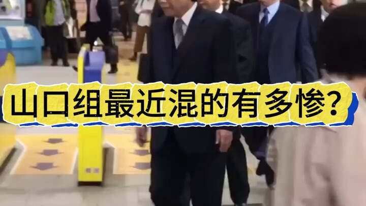 日本的山口组混的有多惨？
