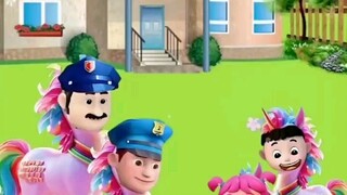 Uncle police, please save the pony mother.