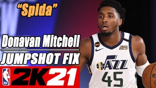 Donavan Mitchell Jumpshot Fix NBA2K21 Side-By-Side Comparison/ FadeAway/StepBack/Dribble Pull Up