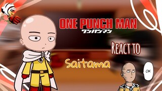 || OPM react to Saitama || {Part 1} || Gacha club || One Punch Man Reacts