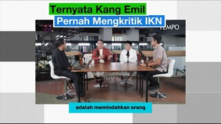 Ternyata Kang Emil Pernah Mengkritik IKN