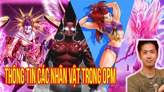 Thông tin thú vị về các nhân vật trong one punch man