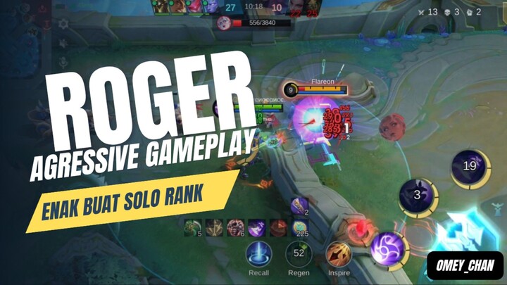 Roger agressive gameplay