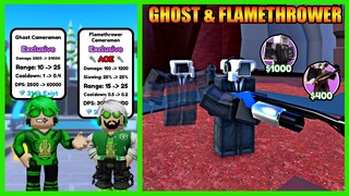 Kombinasi Duet Maut Tower Ghost Cameraman & Flamethrower Cameraman Ratakan Skibidi Toilet