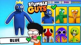 SOY BLUE DE RAINBOW FRIENDS EN STUMBLE GUYS 🔵👑|DESBLOQUEO LA SKIN DE BLUE EN STUMBLE GUYS|JONDRES GC