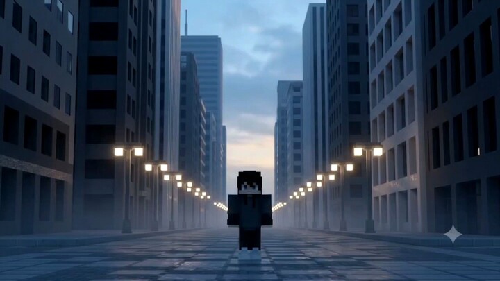 The City Was Completely Empty… Until He Found This 😱🏙️#Shorts #AIAnimation #MinecraftAnimation #Vo