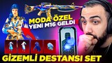 YENİ MODA ÖZEL 5 SEVİYE M16 VE DESTANSI SET GELDİ!! (ÖZEL VURUŞ EFEKTLİ) | PUBG MOBILE