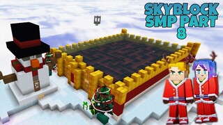 SKYBLOCK SMP PART 8  HARD MAZE IN CHRISTMAS  ISLAND - FT PUTERIPO  -SKYBLOCK BLOCKMAN GO