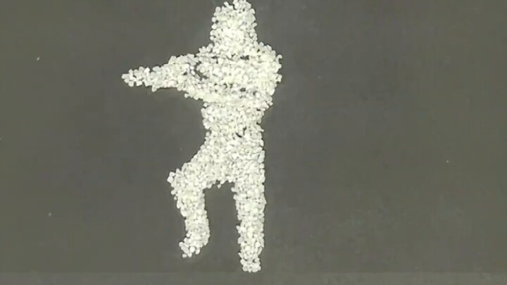 [Stop-motion animation] This rice has become a spirit and is dancing Liu Genghong's Jianzi Exercises