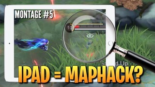 iPad 🍎 = Map Hack? ❌ (Bigger Screen) | Selena Freestyle Montage #5 | MLBB