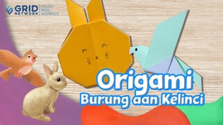 Membuat Kreasi - Origami Kelinci dan Burung