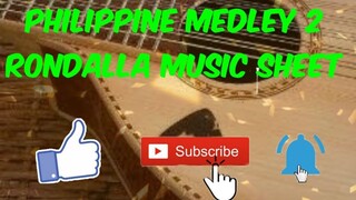 PHILIPPINE MEDLEY 2 FOR RONDALLA MUSIC SHEET