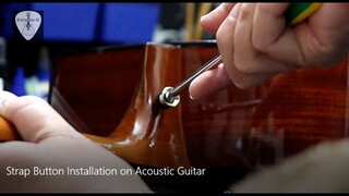 Strap Button Installation on Acoustic Guitar DIY