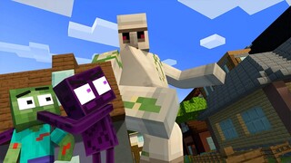 Monster School: Good Baby Zombie and Bad Iron Golem - Sad Story | Minecraft Animation