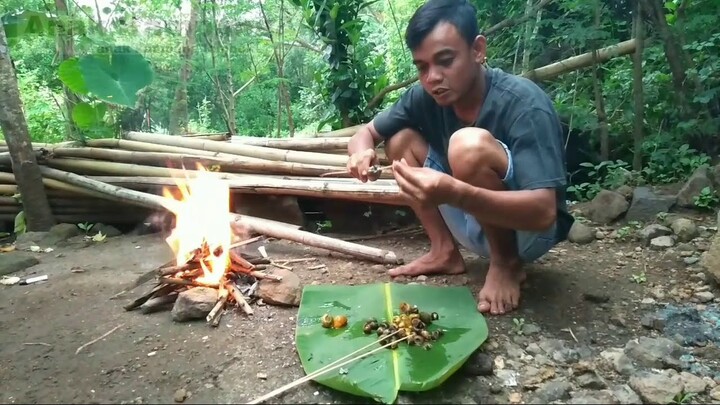 Makan Sate Keong di Persawahan dan langsung dibikin sate Keong