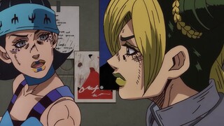 If you don't write on your body, you can't remember it. Jolyne is about to become a useless person. 