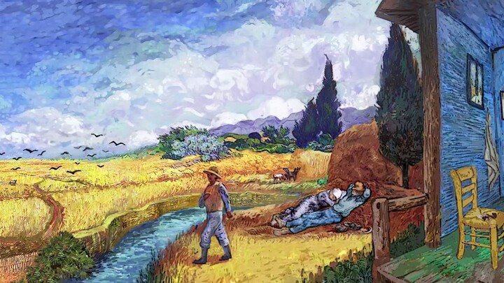 Có bao nhiêu tác phẩm của Van Gogh trong bức tranh toàn cảnh này?