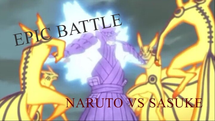 Epic Battle!! Naruto VS Sasuke GODS MODE