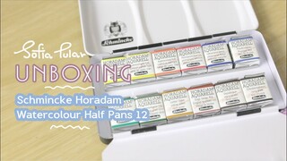 |UNBOXING| - Schmincke Horadam Half-Pan 12 Colors