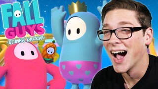 This NEW GAME is HILARIOUS!! - FALL GUYS