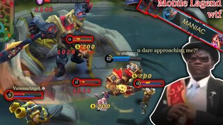 WTF Mobile Legends Funny Moments |300 IQ Tank but no SAVAGE