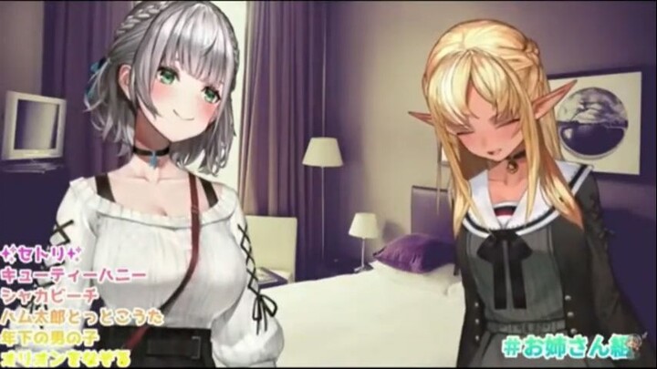 [Hololive Clip Moment] Sakura Miko annoying Usada Pekora 3D For a Both New Song - Shion,Noel